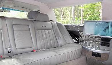 Interior of our luxury, affordable limo